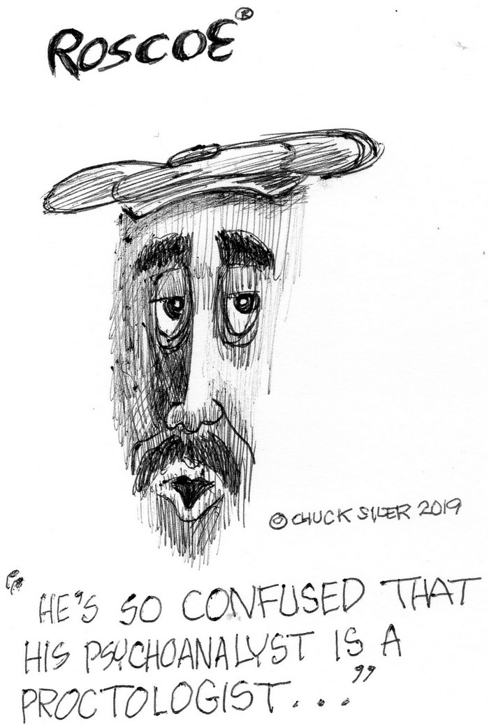 BlackCommentator.com June 13, 2019 - Issue 793: 45's Shrink - Political Cartoon By Chuck Siler, Carrollton TX