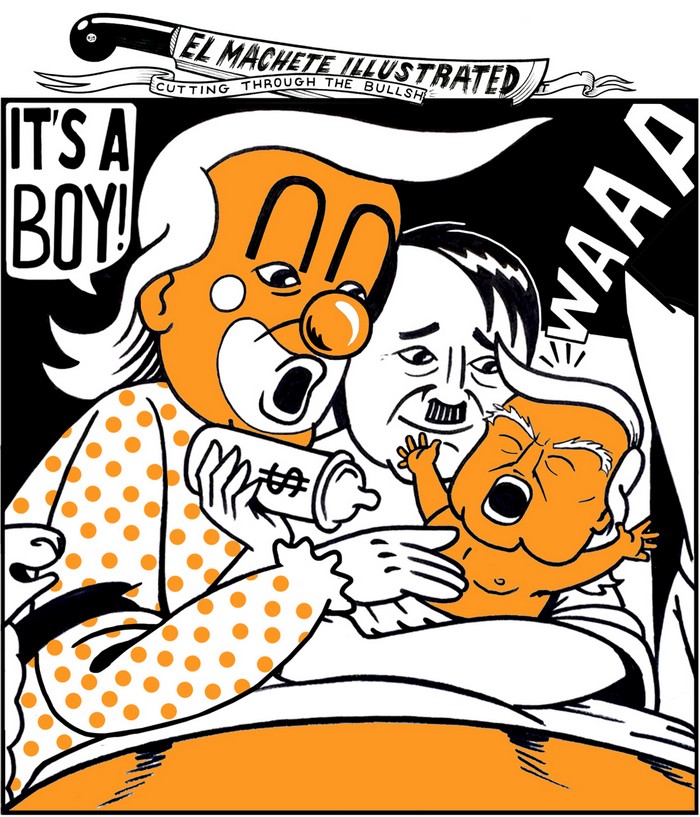 BlackCommentator.com July 18, 2019 - Issue 798: It's a Boy - Political Cartoon By Eric Garcia, Minneapolis MN