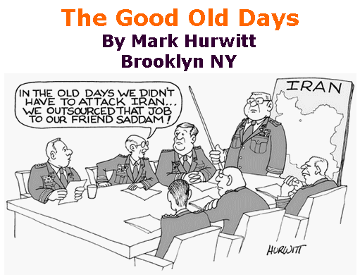BlackCommentator.com Jan 16, 2020 - Issue 801: The Good Old Days - Political Cartoon By Mark Hurwitt, Brooklyn NY
