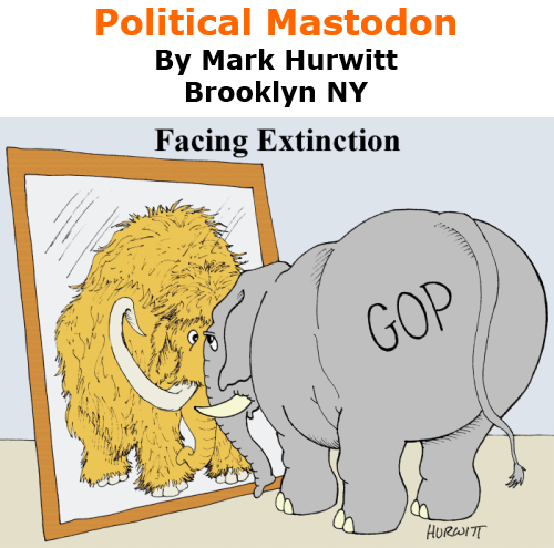 BlackCommentator.com Oct 22, 2020 - Issue 838: Political Mastodon - Political Cartoon By Mark Hurwitt, Brooklyn NY