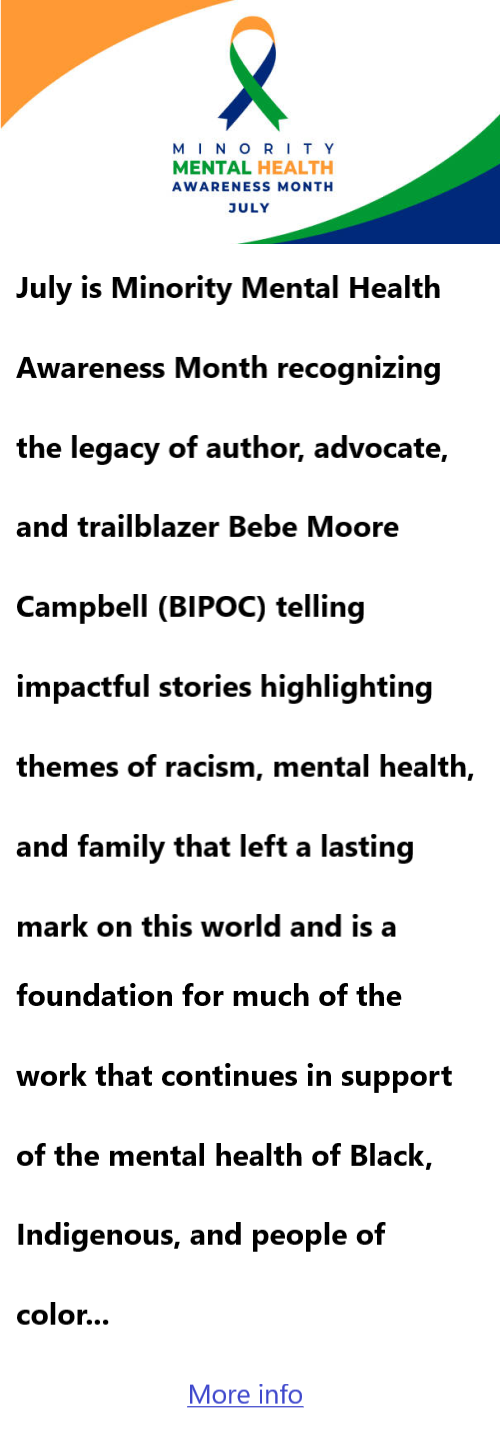 BlackCommentator.com July 17, 2025 - Issue 1050: Minority Mental Health Awareness Month