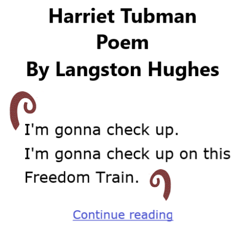 BlackCommentator.com February 5, 2026 - Issue 1073: Black History Month Harriet Tubman Poem By Langston Hughes