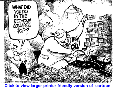 Political Cartoon: Big Daddy Oilbucks By Mike Lane, Cagle Cartoons