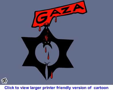 Political Cartoon: Gaza Massacres By Emad Hajjaj, Jordan
