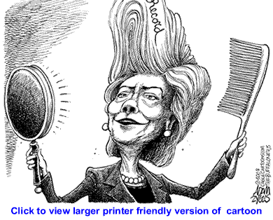 Political Cartoon: Hillary's Record