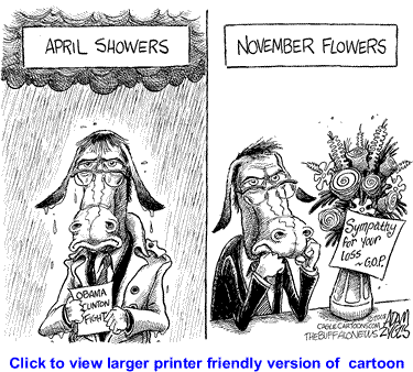 Political Cartoon: April Showers By Adam Zyglis, The Buffalo News