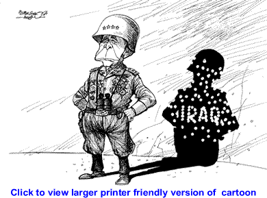 Political Cartoon: Bush`s Image Shadow By Petar Pismestrovic, Kleine Zeitung, Austria