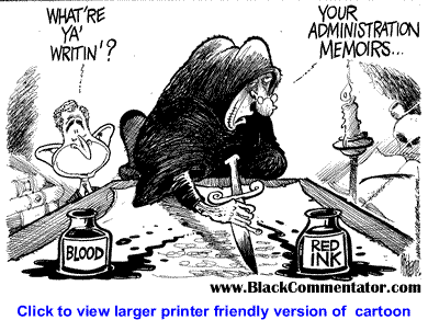 Political Cartoon: Dubya Administration Memoirs By Mike Lane, Cagle Cartoons