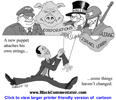 Political Cartoon: Obama Puppet By Mark Hurwitt