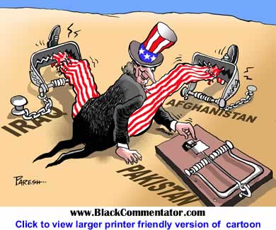 BlackCommentator.com - Political Cartoon: America in Pakistan By Paresh Nath, The Khaleej Times, UAE