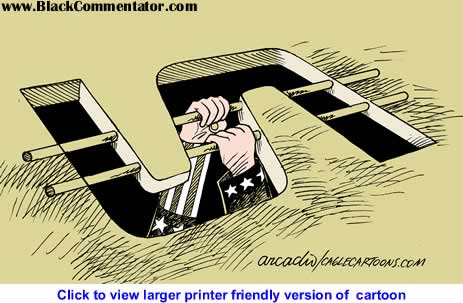 Political Cartoon: A Jail for Uncle Sam By Arcadio Esquivel, Cagle Cartoons, La Prensa, Panama