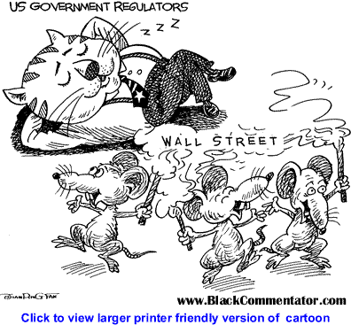 Political Cartoon: US Government Regulators By Jianping Fan, Guangzhou, China