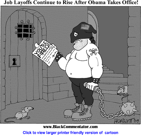 Political Cartoon: Obama Job Layoffs By Mark Hurwitt