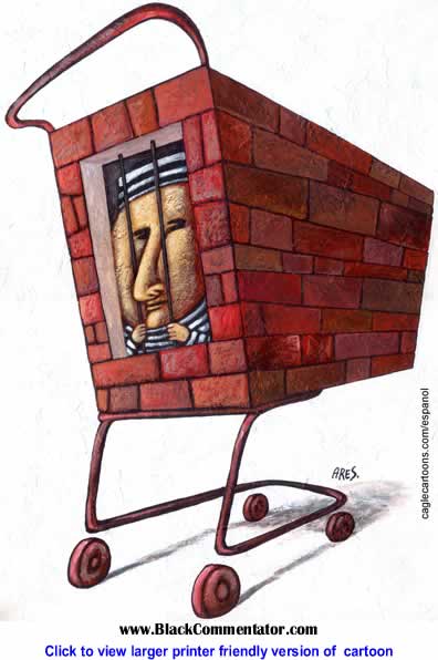 Political Cartoon: Consumer Prisoner By Ares, Caglecartoons.com