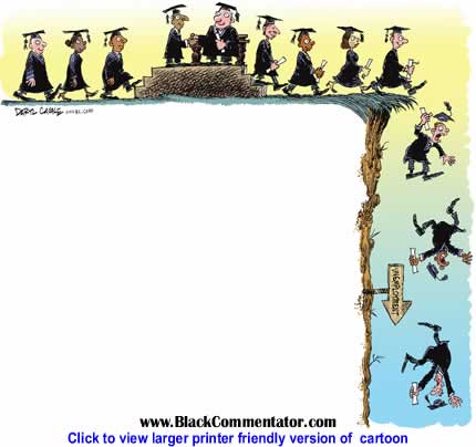 Political Cartoon: Graduation Lemmings By Daryl Cagle, MSNBC.com