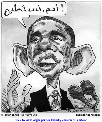 Political Cartoon: Barack Obama - Yes, we can By Taylor Jones, El Nuevo Dia, Puerto Rico