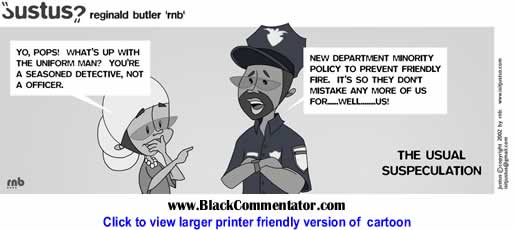 Political Cartoon: The Usual Suspeculation in the recent NYPD shooting! By Justus