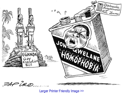Cartoon: Uganda Gay Execution By Zapiro