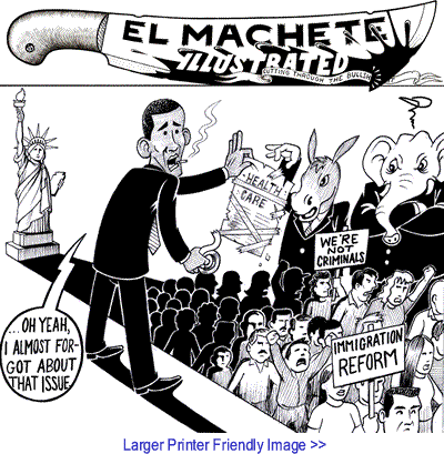 Political Cartoon: Out FromThe Shadows By Eric Garcia