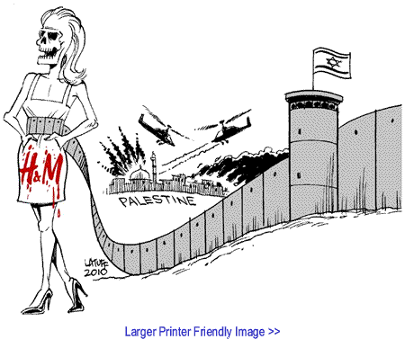 Political Cartoon: Boycotting H&M By Carlos Latuff