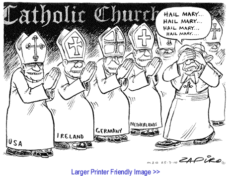 Political Cartoon: Catholic Church By Zapiro