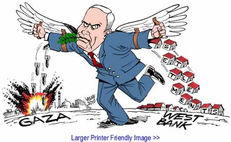 Political Cartoon: Israeli Peace Plan By Carlos Latuff