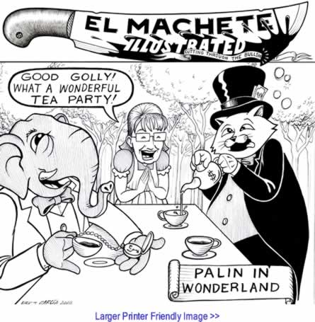 Political Cartoon: Palin in Wonderland By Eric Garcia