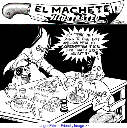 Political Cartoon: KKK Dinner By Eric Garcia