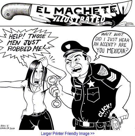 Political Cartoon: Arizona Immigration Law By Eric Garcia