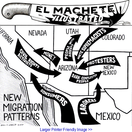 Political Cartoon: Arizona Migration Patterns By Eric Garcia