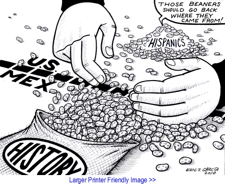Political Cartoon: Beaners By Eric Garcia