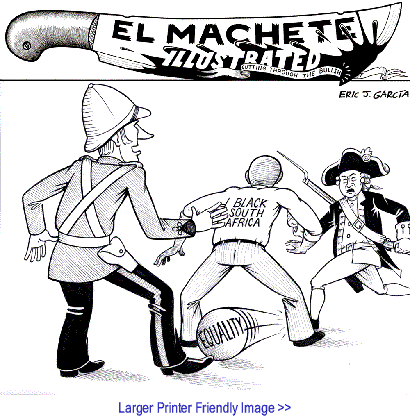 Political Cartoon: South Africa's Game By Eric Garcia, Albuquerque NM