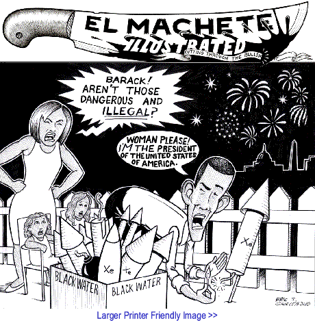 Political Cartoon: Obama Fireworks By Eric Garcia, Albuquerque NM