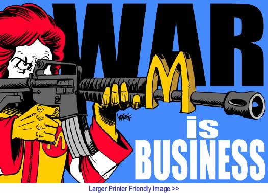 BlackCommentator.com: Political Cartoon - War is Business By Carlos Latuff, Brazil