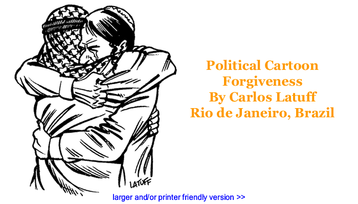 Political Cartoon: Forgiveness By Carlos Latuff, Rio de Janeiro, Brazil 
