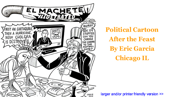 Political Cartoon - After the Feast By Eric Garcia, Chicago IL