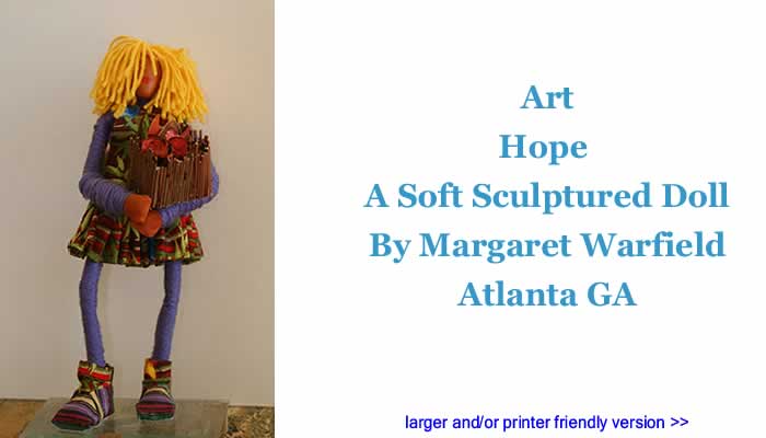 Art: Hope - A Soft Sculptured Doll By Margaret Warfield, Atlanta GA