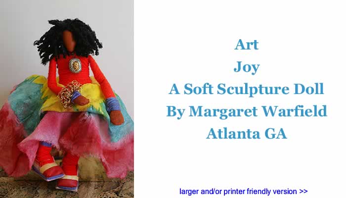 Art: Joy - A Soft Sculpture Doll By Margaret Warfield, Atlanta GA