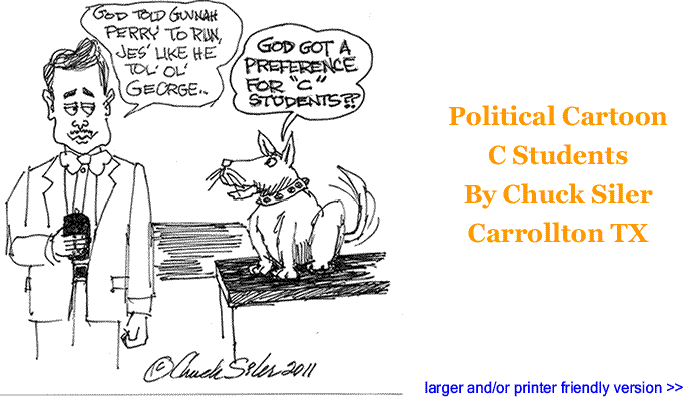 Political Cartoon - C Students By Chuck Siler, Carrollton TX