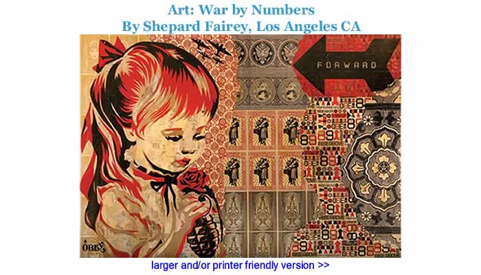 Art: War by Numbers By Shepard Fairey, Los Angeles CA