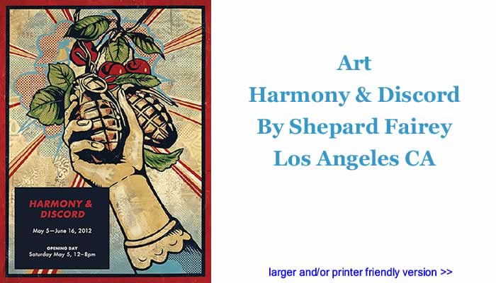 Art: Harmony & Discord By Shepard Fairey, Los Angeles CA