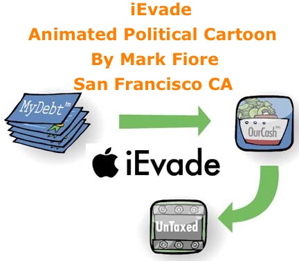 BlackCommentator.com: iEvade - Animated Political Cartoon By Mark Fiore, San Francisco CA