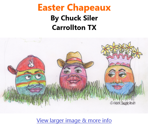 BlackCommentator.com Apr 1, 2021 - Issue 859: Easter Chapeaux - Political Cartoon By Chuck Siler, Carrollton TX