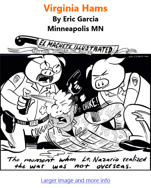 BlackCommentator.com May 6, 2021 - Issue 864: Virginia Hams - Political Cartoon By Eric Garcia, Minneapolis MN