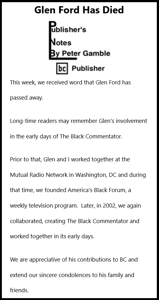 Glen Ford has died