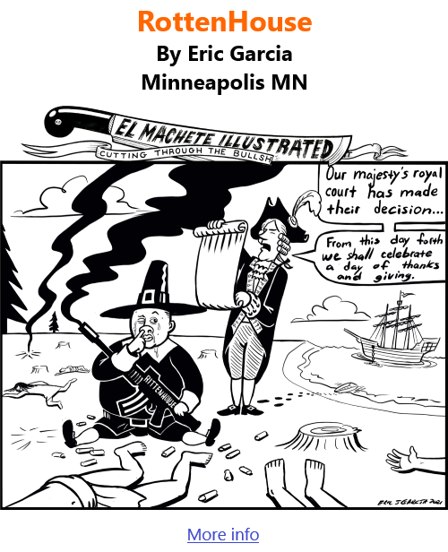 BlackCommentator.com Nov 25, 2021 - Issue 889: RottenHouse - Political Cartoon By Eric Garcia, Minneapolis MN