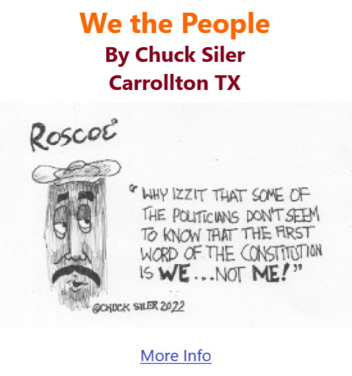 BlackCommentator.com June 23, 2022 - Issue 916: We the People - Political Cartoon By Chuck Siler, Carrollton TX