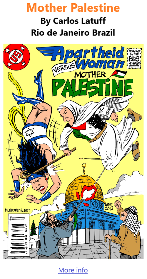 BlackCommentator.com Sept 22, 2022 - Issue 924: Mother Palestine - Political Cartoon By Carlos Latuff, Rio de Janeiro Brazil