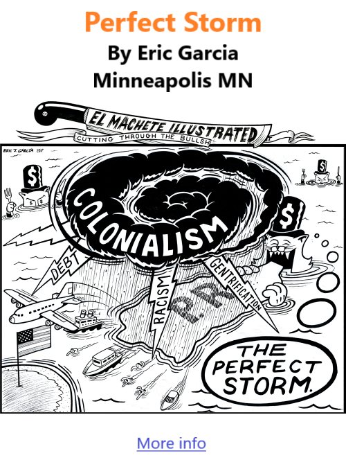 BlackCommentator.com Oct 6, 2022 - Issue 926: Perfect Storm - Political Cartoon By Eric Garcia, Minneapolis MN