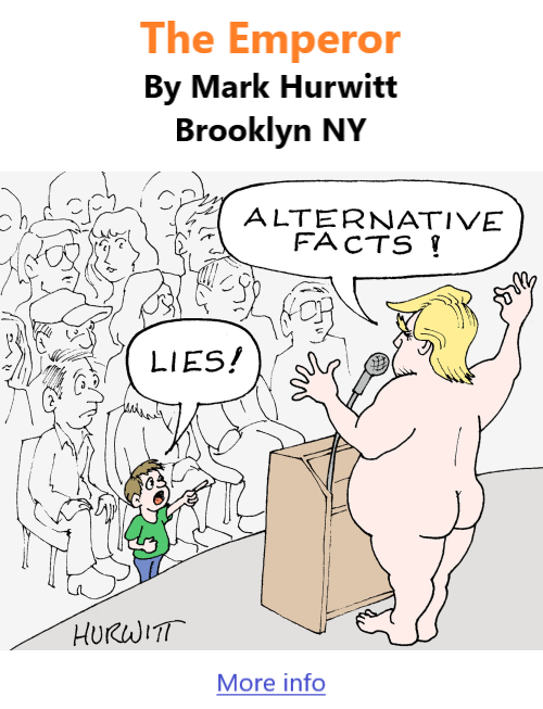 BlackCommentator.com Oct 6, 2022 - Issue 926: The Emperor - Political Cartoon By Mark Hurwitt, Brooklyn NY